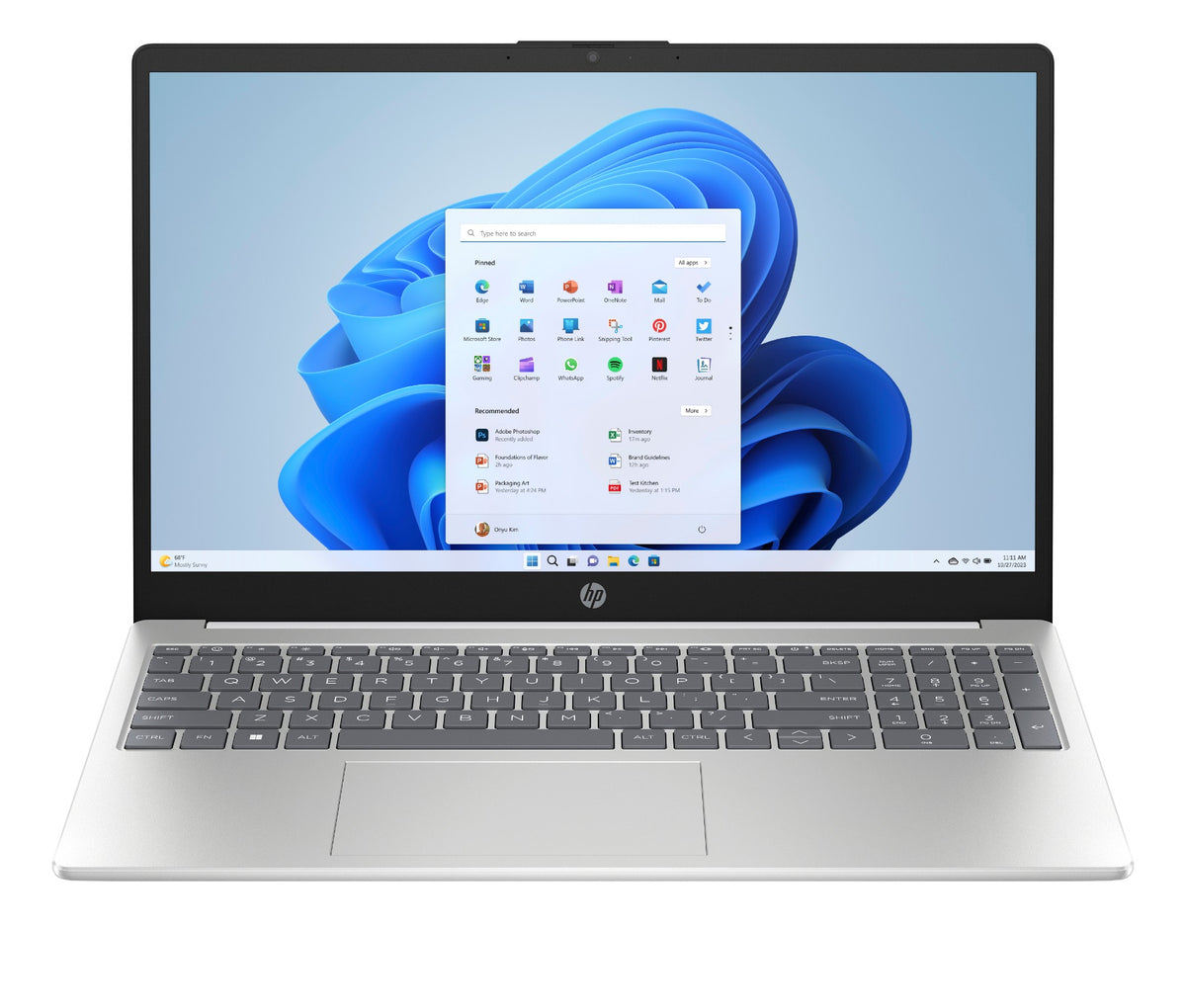 HP 15-fc0021na AMD Ryzen™ 5 7520U Laptop 39.6 cm (15.6") Full HD 8 GB LPDDR5-SDRAM 256 GB SSD Wi-Fi 6 (802.11ax) Windows 11 Home White