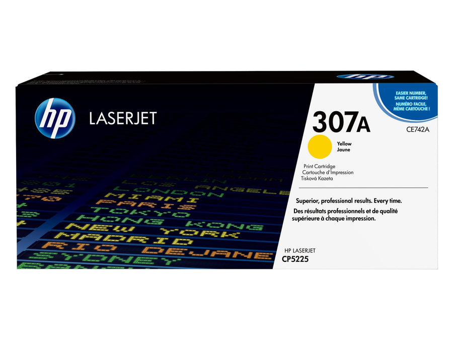 HP CE742A/307A Toner cartridge yellow, 7.3K pages ISO/IEC 19798 for HP CLJ CP 5220